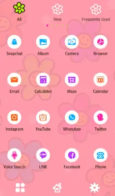 Smiley Flowers Theme +HOME android App screenshot 2